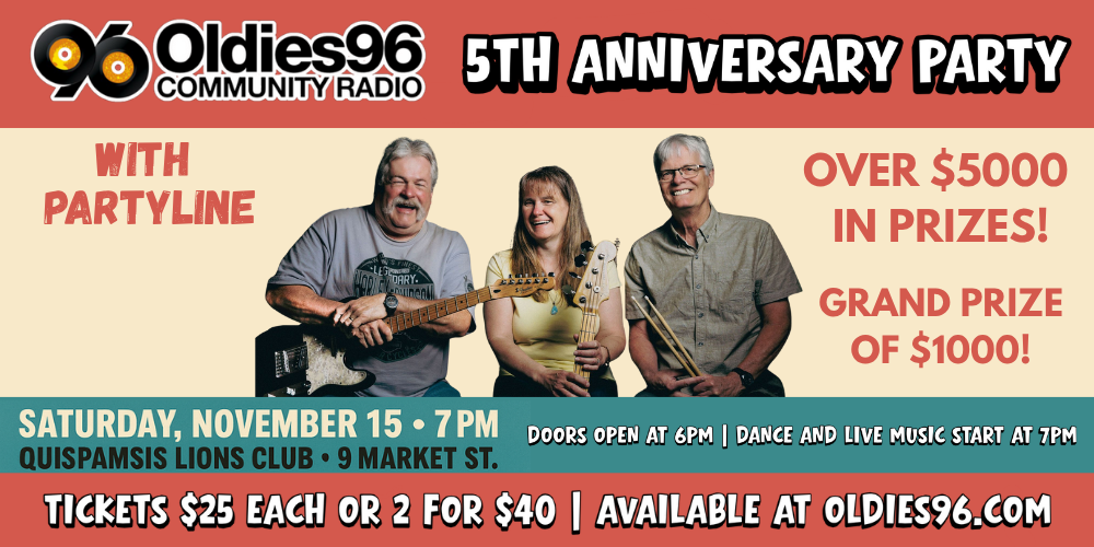 Oldies96 5th Anniversary Party with PartyLine!